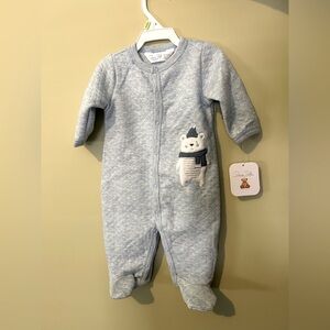 Bon Bebe button onesie NWT
